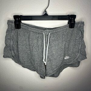 Nike Women's Heather Gray Athletic Drawstring Shorts